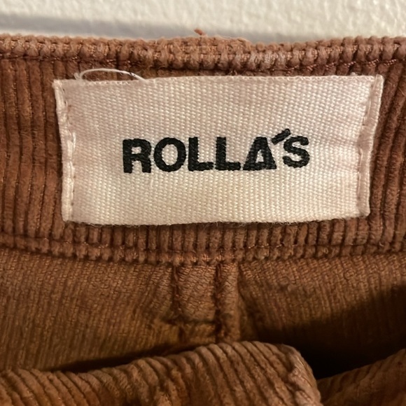 Rolla’s Original High‎ Rise Straight Corduroy Pants Women’s Size 27 Terracotta - Picture 7 of 8